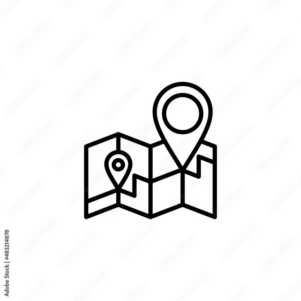 Maps and pin icon. location sign and symbol. geo locate, pointer icon. Maps and pin icon. location sign and symbol. geo locate, pointer icon.