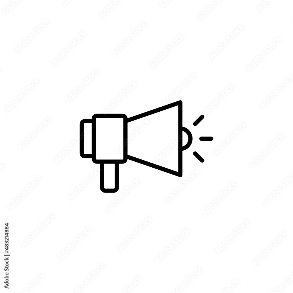 Megaphone icon. Loudspeaker sign and symbol Megaphone icon. Loudspeaker sign and symbol