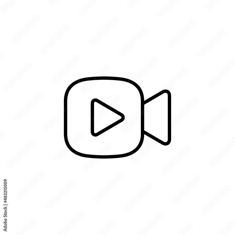 Video icon. video camera sign and symbol. movie sign. cinema Video icon. video camera sign and symbol. movie sign. cinema