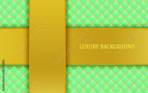 Blue and gold luxury background. Vector illustration.