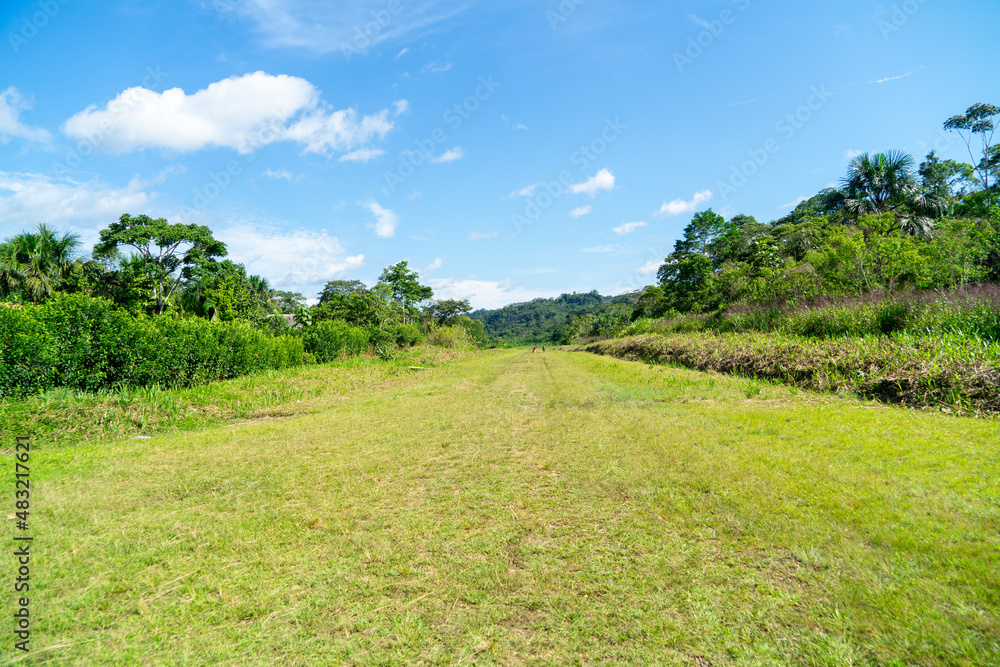 Landing strip in the Amazon Region of Ecuador