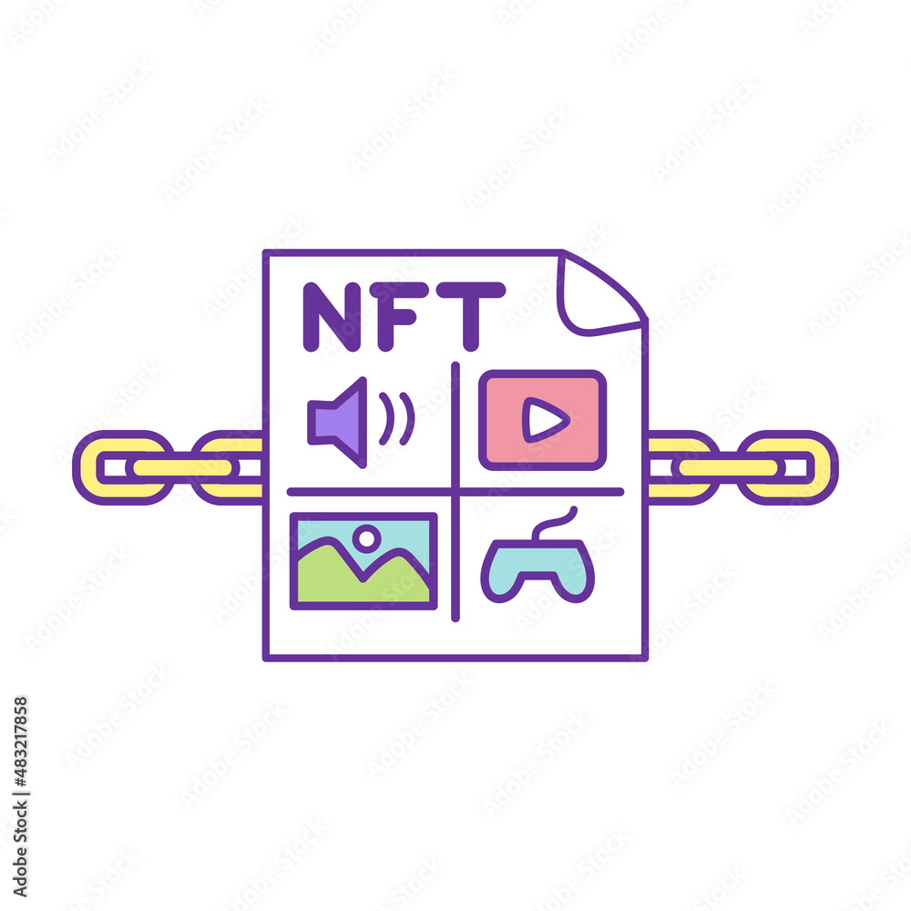 Isolated NFT icon Digital transaction concept Vecto Isolated NFT icon Digital transaction concept Vecto