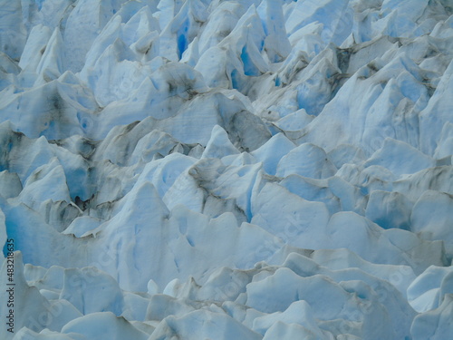 National Park Torres del Paine, Patagonia, Chile.  Iceberg texture.