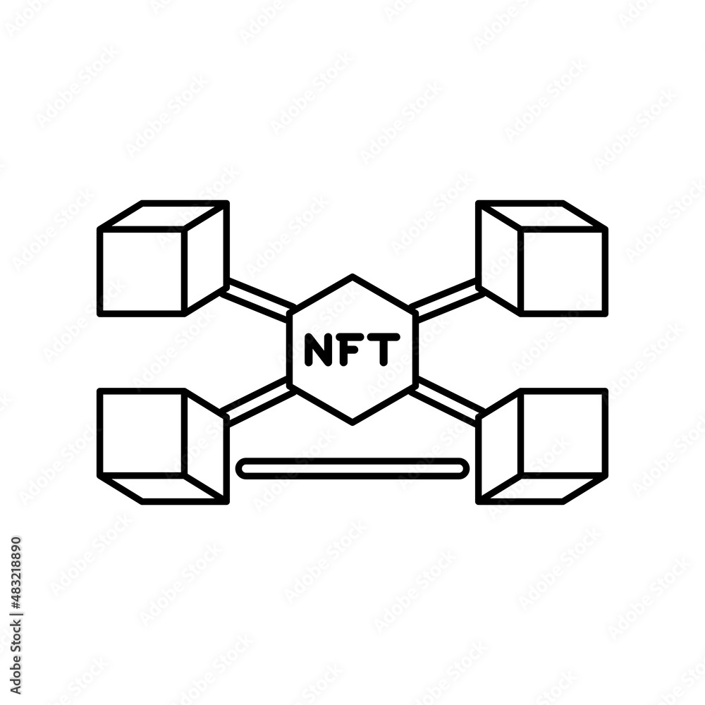 Isolated NFT icon Digital transaction concept Vecto Isolated NFT icon Digital transaction concept Vecto