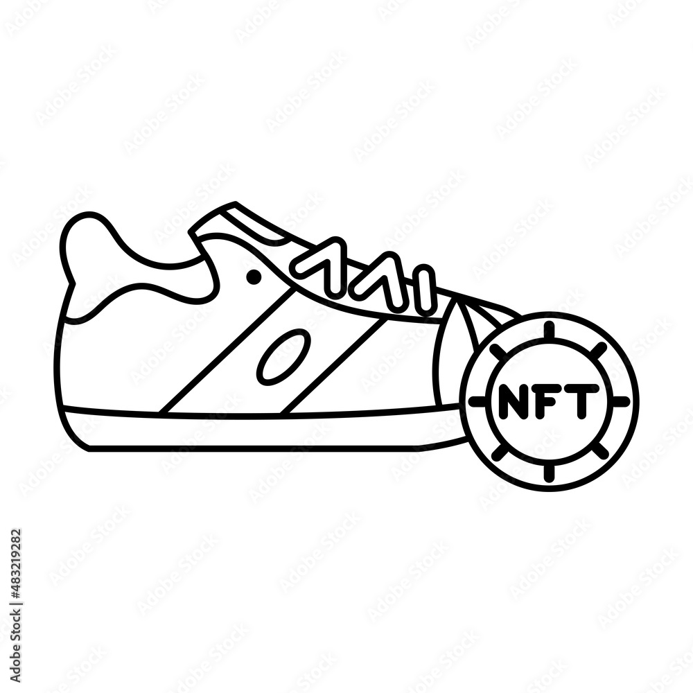 Isolated NFT icon Digital transaction concept Vecto Isolated NFT icon Digital transaction concept Vecto