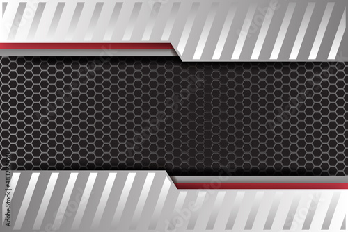 iron frame template with shiny metal background
