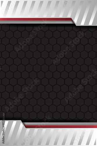 iron frame template with shiny metal background
