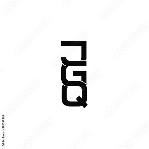 jgq letter initial monogram logo design