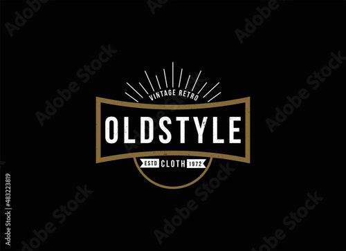Vintage Retro Old Style Logo Design Inspiration. 