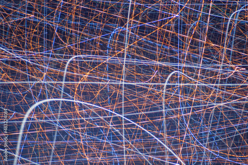 background and texture of colored lines lights