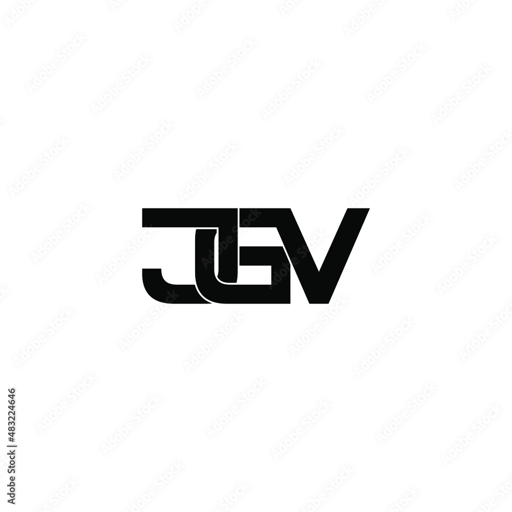 Fototapeta premium jgv letter original monogram logo design