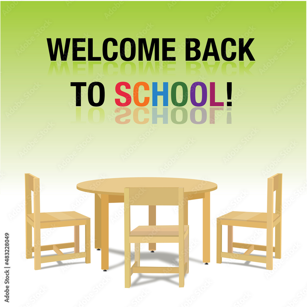 Back to school on illustration graphic vector Back to school on illustration graphic vector