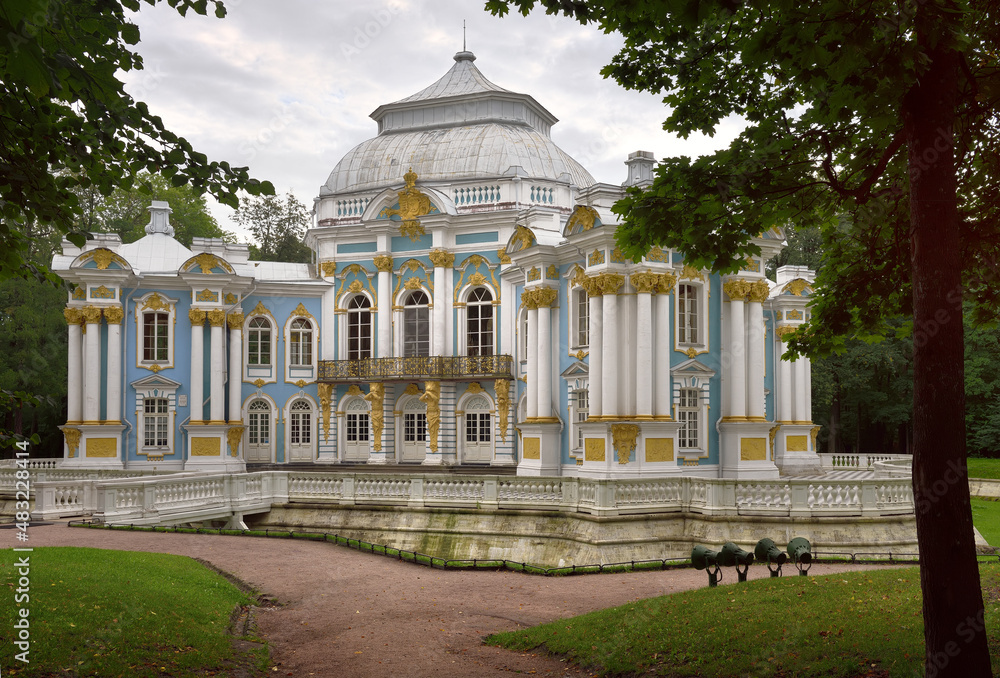the Buildings of the Hermitage in the Catherine Park in Pushkin