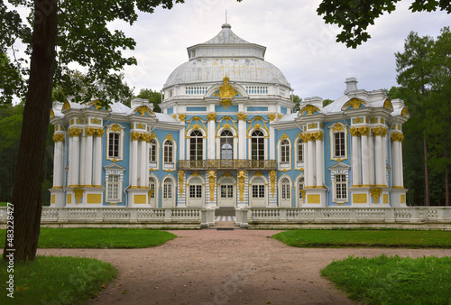 the Buildings of the Hermitage in the Catherine Park in Pushkin photo