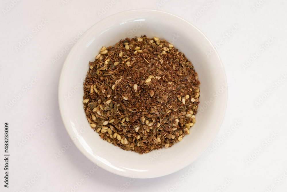 Za'Atar Seasoning in a Bowl Za'Atar Seasoning in a Bowl