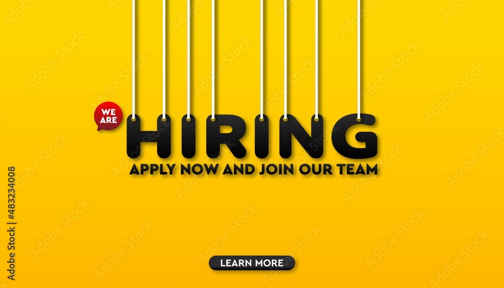 We are hiring background template. We are hiring background template.