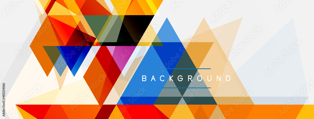 Mosaic triangles geometric background. Techno or business concept, pattern for wallpaper, banner, background, landing page Mosaic triangles geometric background. Techno or business concept, pattern for wallpaper, banner, background, landing page