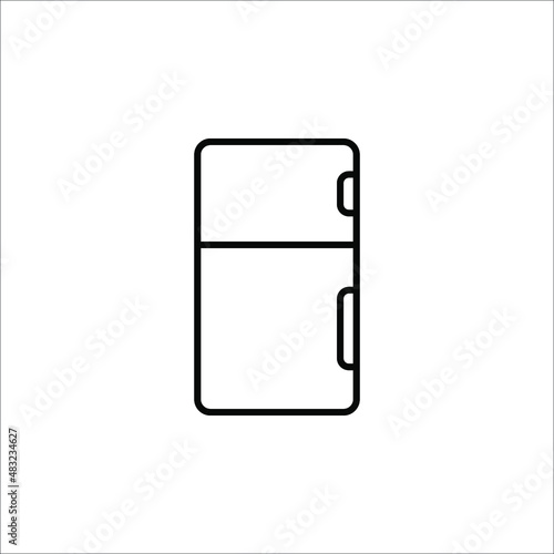 fridge freezer refrigerator condenser iconon white background