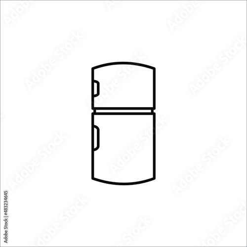 fridge freezer refrigerator condenser iconon white background