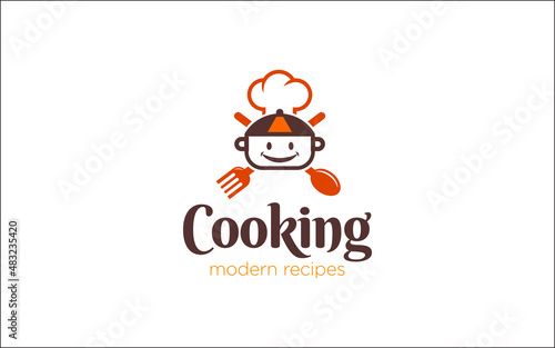 Illustration vector graphic of cooking for menu restaurant logo design template