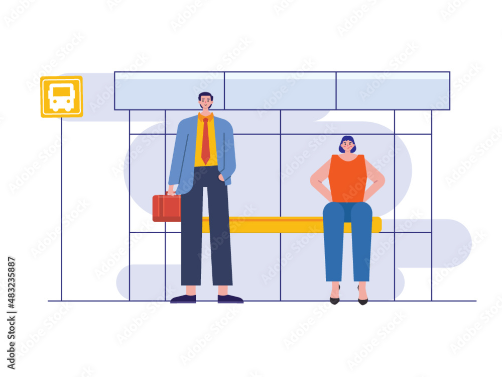 Urban life vector illustration Urban life vector illustration