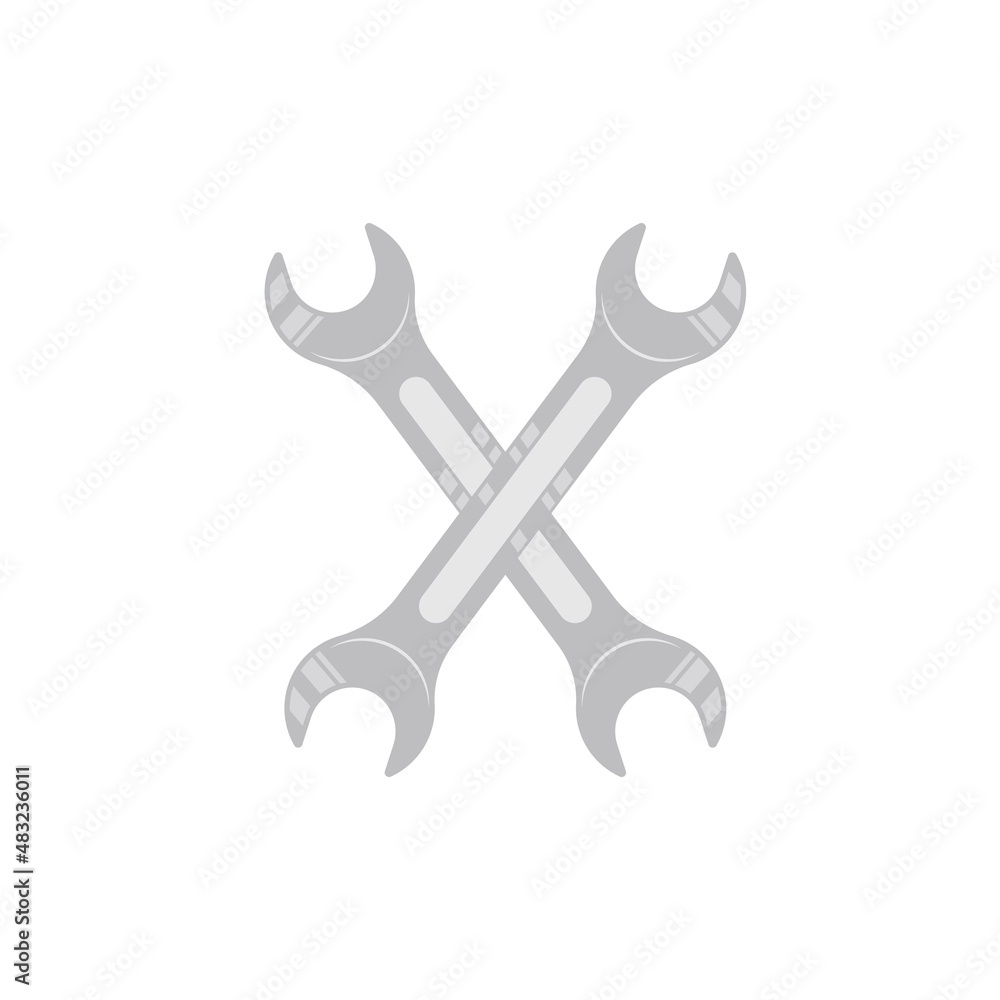 wrench vector element concept design template wrench vector element concept design template
