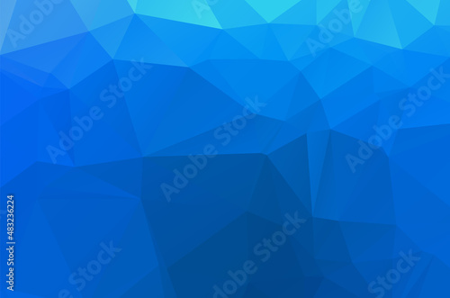 blue geometric pattern triangles polygonal design for web and background, application