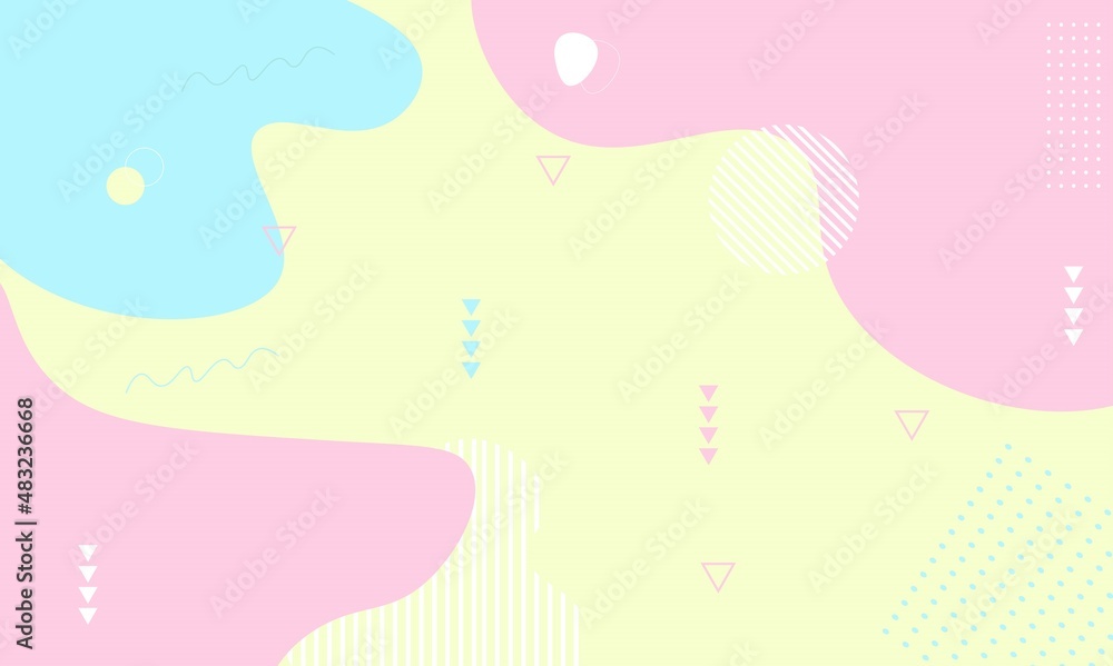 Modern Colorful Abstract Background in Wave Style