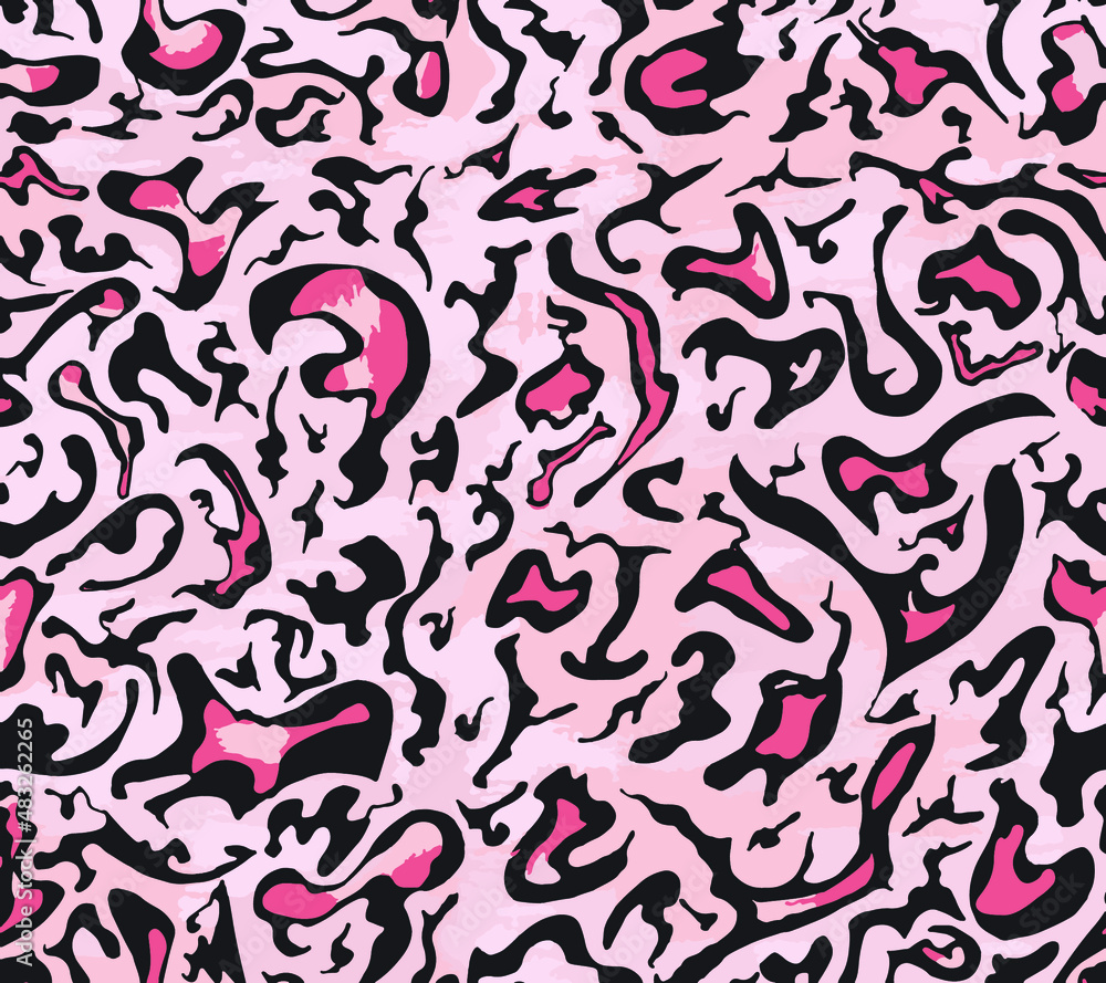 seamless pattern abstract leopard skin