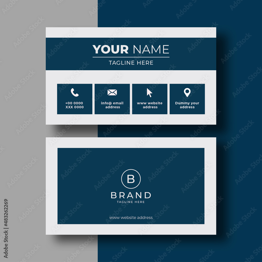 Naklejka premium Corporate Creative Business Card
