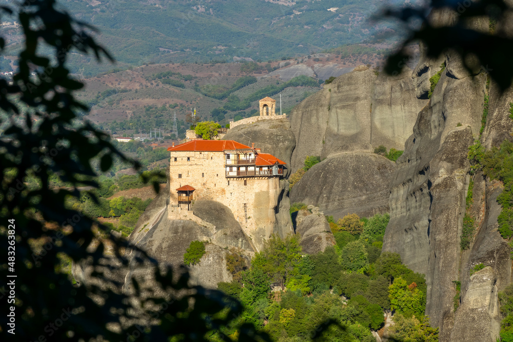 View of the Rock Monastery Through the Foliage