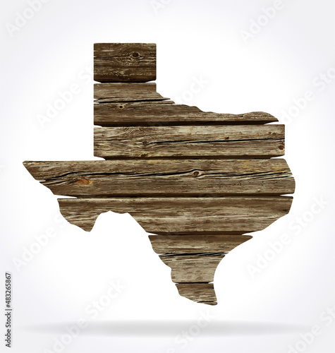 texas tx state map shape cutout rustic old wood
