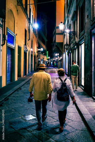 Old Couple Walking