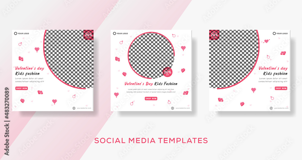 Kids banner template for fashion sale premium vector Stock Vector ...