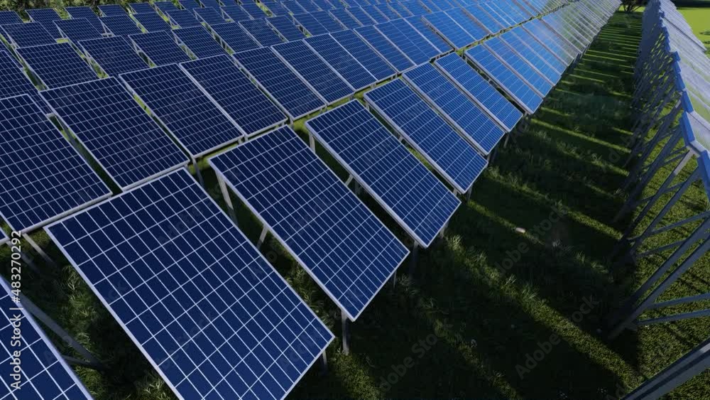Photovoltaic power generation and blue sky and clouds 03 Photovoltaic power generation and blue sky and clouds 03