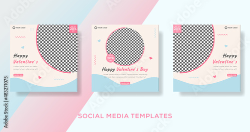 Cake food menu banner template post premium vector