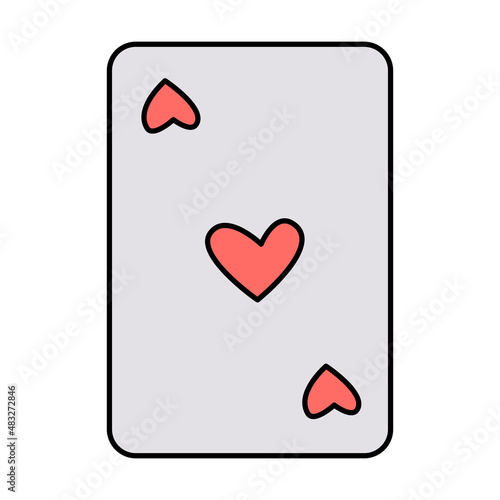 Valentine's Day card love heart doodle vector illustrations colored hand drawn	
