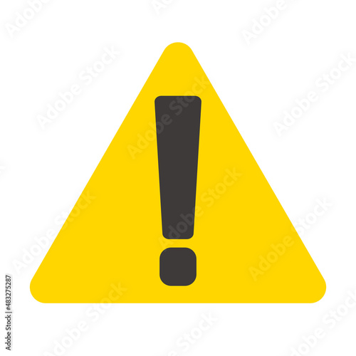 Exclamation icon. Caution sign or warning sign. Vector.