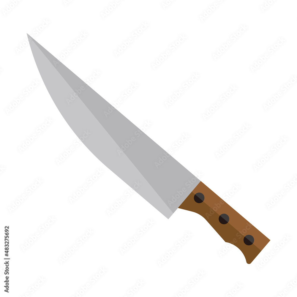 Kitchen knife icon. Flat design vector. Kitchen knife icon. Flat design vector.