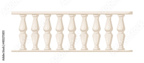 Foto Stone balustrade with balusters for fencing