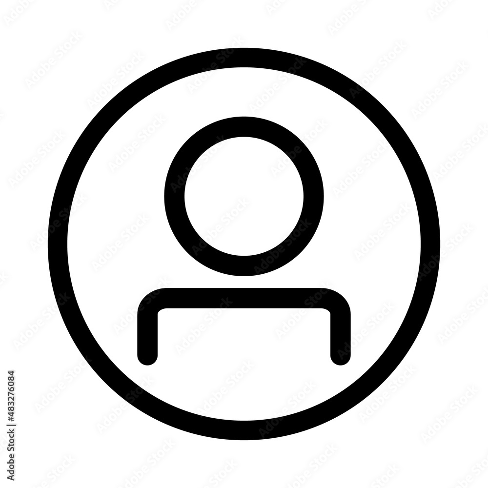 Profile icon. Icon for people and account. Vector. Profile icon. Icon for people and account. Vector.