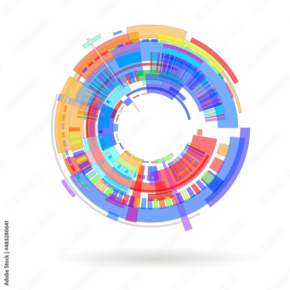 Fototapeta premium abstract background with circles