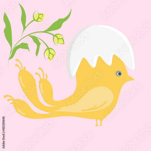 Bird cute cartoon hand drawn vector doodle illustration. isolated on white background.