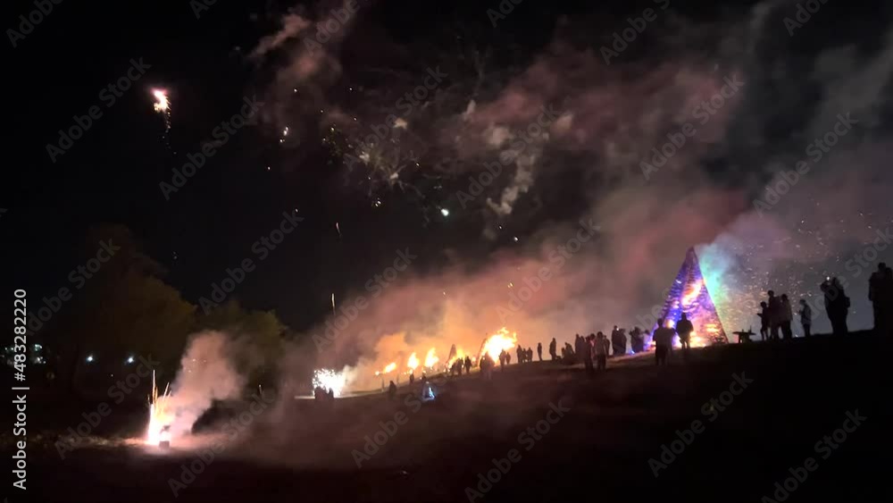 Christmas Eve Bonfires on the Mississippi River levee of St. James Parish, Louisiana. A Cajun Creole Christmas tradition as old as time! Christmas Eve Bonfires on the Mississippi River levee of St. James Parish, Louisiana. A Cajun Creole Christmas tradition as old as time!
