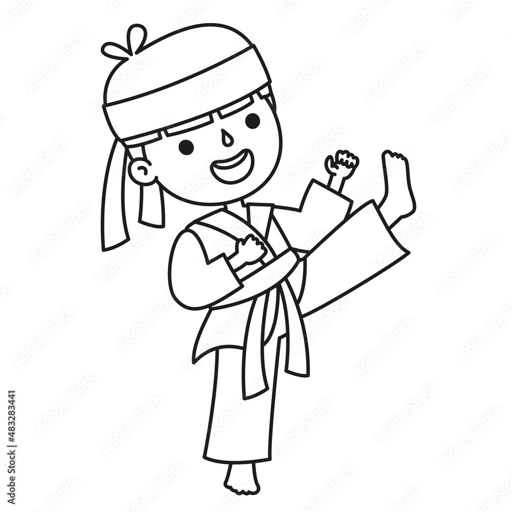 Line Art Drawing For Kids Coloring Page