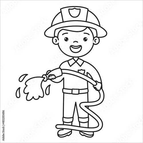 Line Art Drawing For Kids Coloring Page