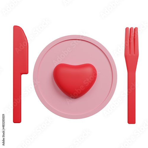 heart shaped plate