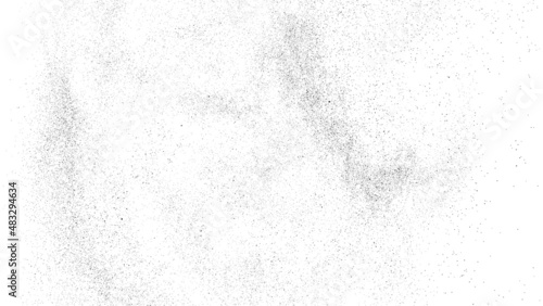 Distressed black texture. Dark grainy texture on white background. Dust overlay textured. Grain noise particles. Rusted white effect. Grunge design elements. Vector illustration  EPS 10.