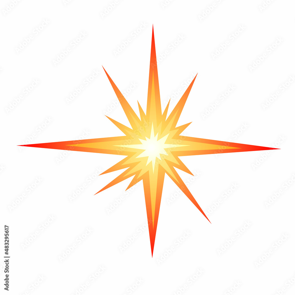Star bursting boom.Comic book explosion. Hand drawn vector illustration Star bursting boom.Comic book explosion. Hand drawn vector illustration