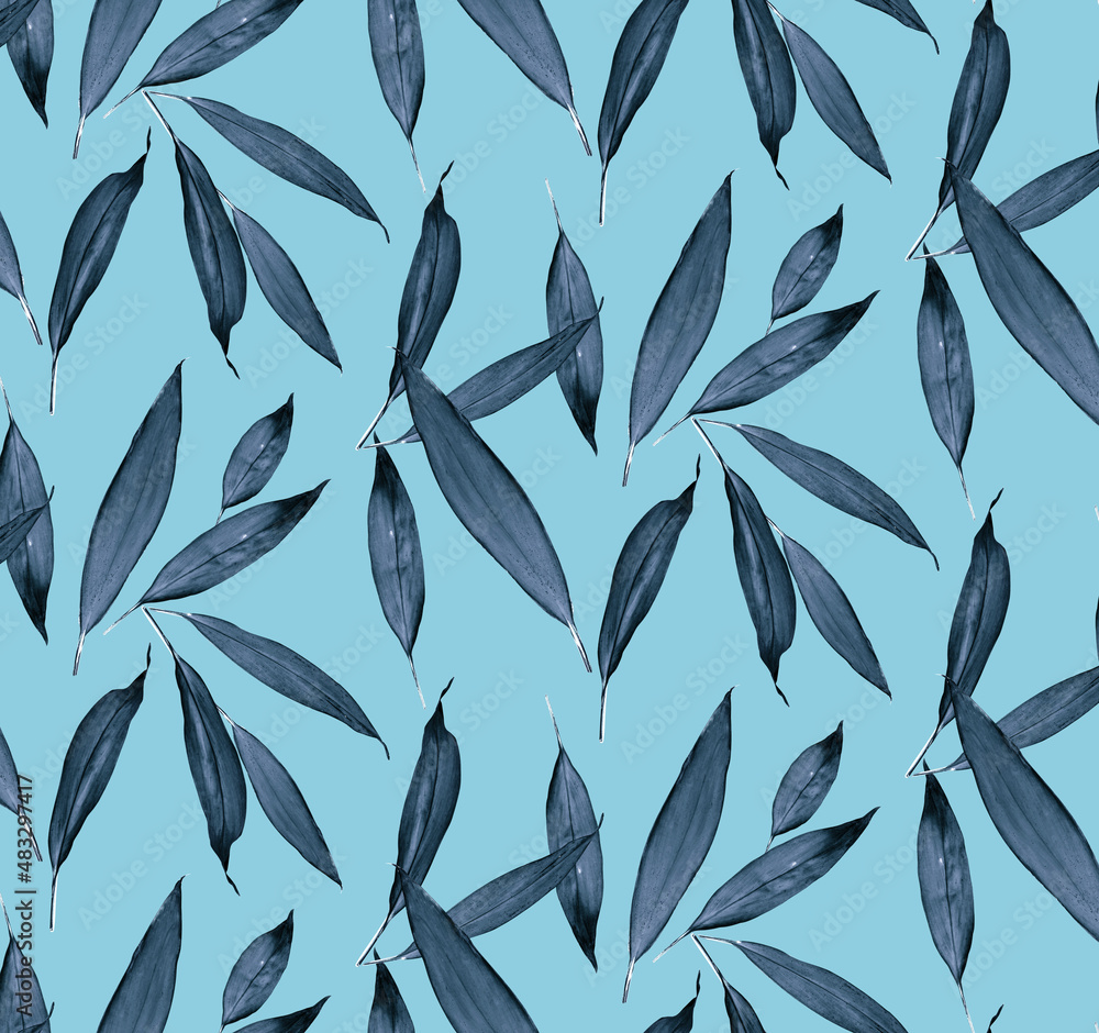 Seamless leaf pattern, floral print. Seamless leaf pattern, floral print.